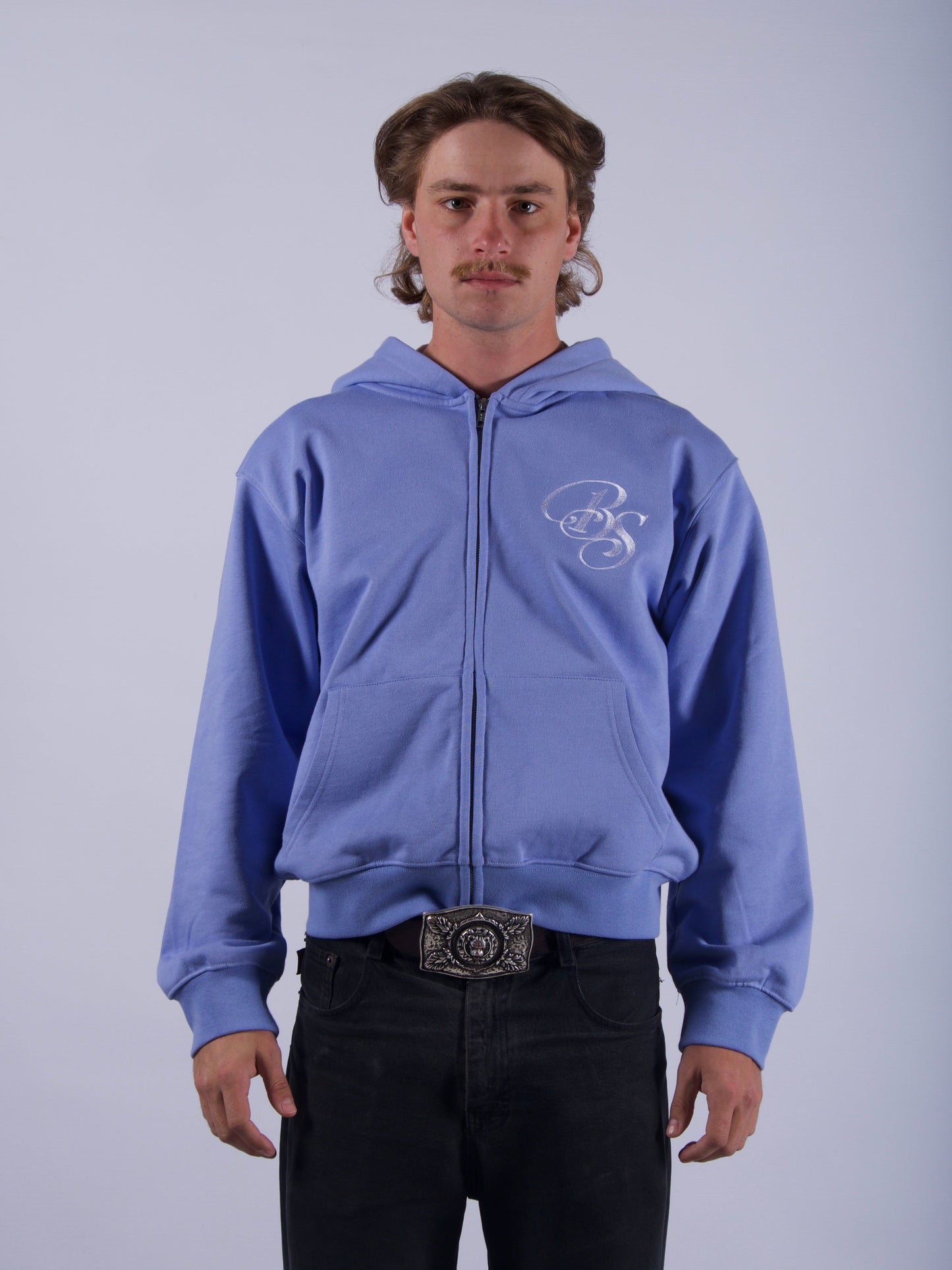 Not Dark Zip Up Hoodie – Bleu