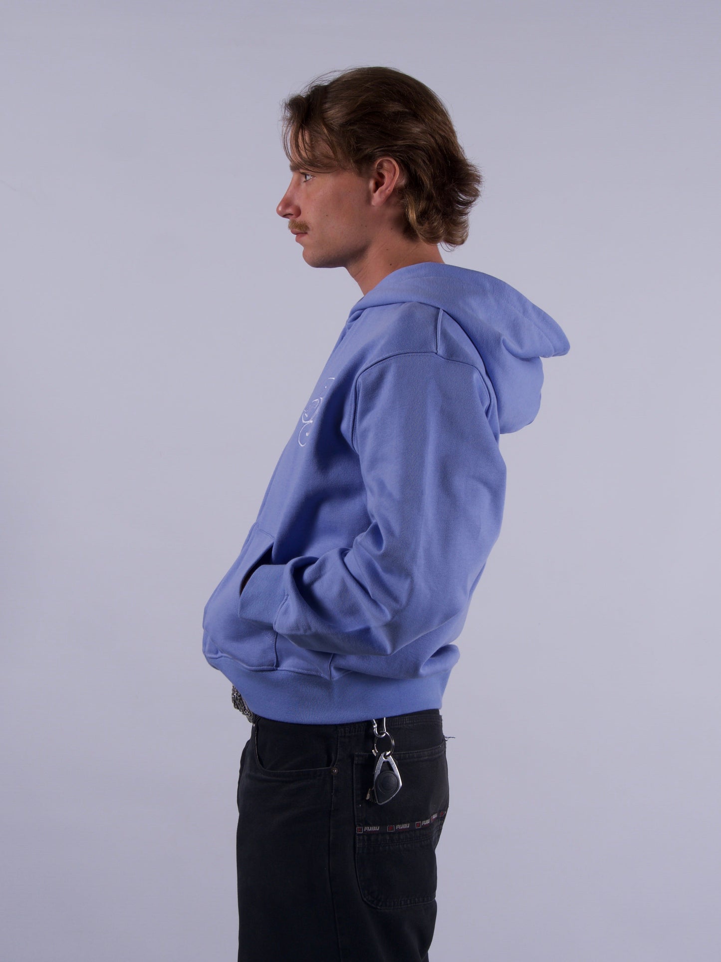 Not Dark Zip Up Hoodie – Bleu