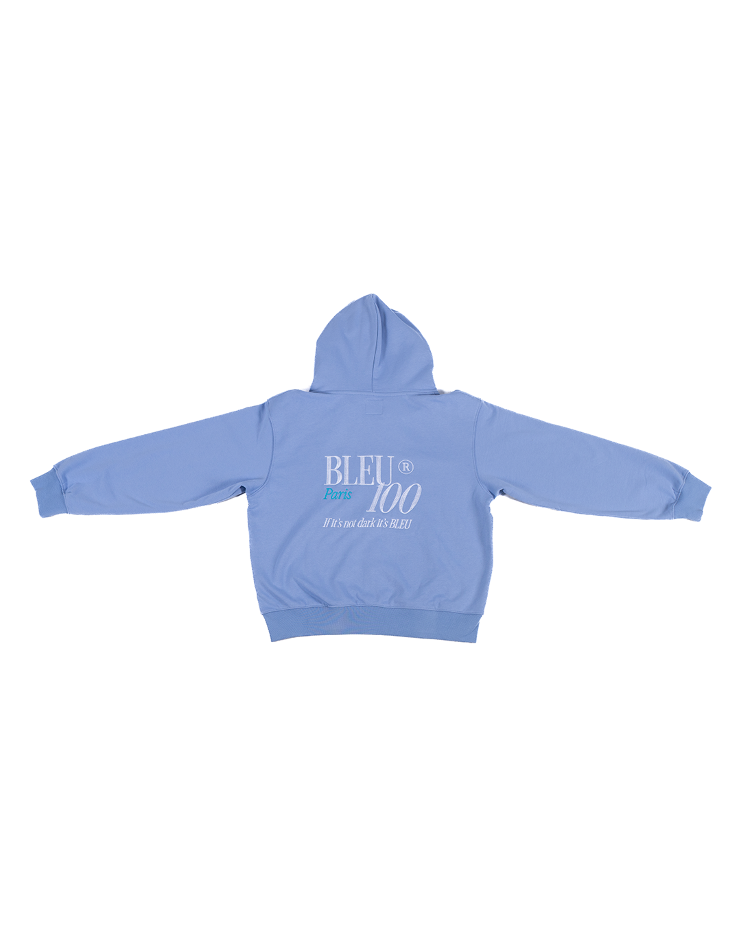 Not Dark Zip Up Hoodie – Bleu